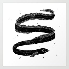 European Eel Art Print