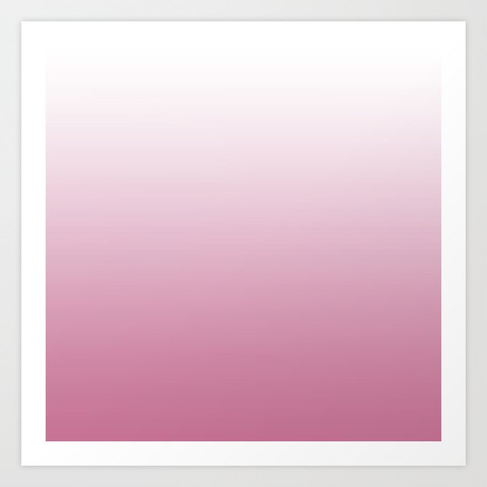 Rose Petal Pink Gradient Art Print