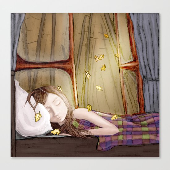 I wish it would rain autumn again Canvas Print