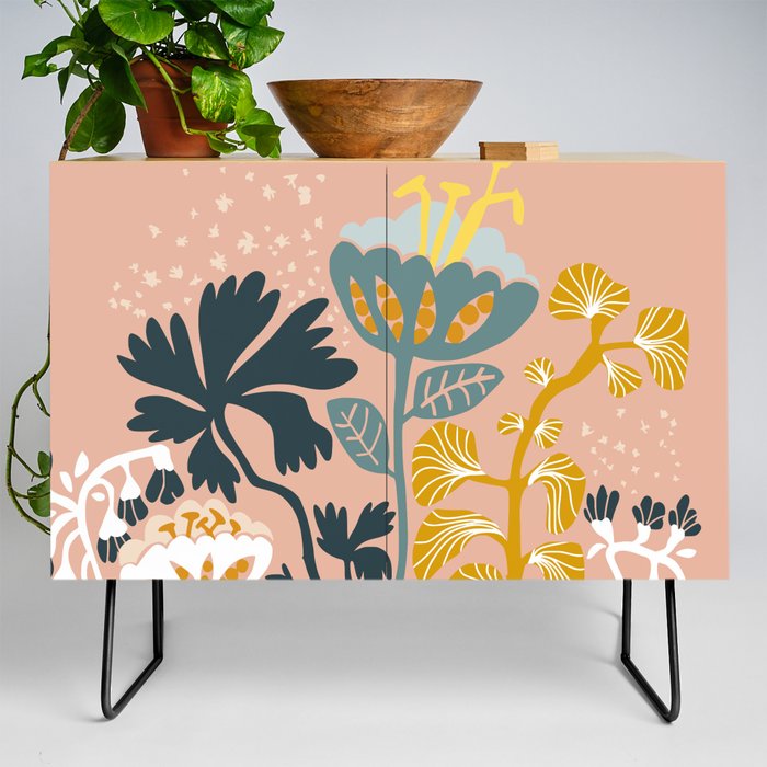 Stockholm garden day blush Credenza