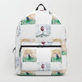 Whimsical Tree Patchwork Backpack