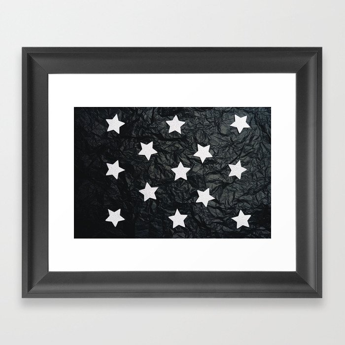 Dark stars Framed Art Print