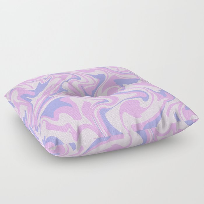 marbled peace_pink purple pastel Floor Pillow