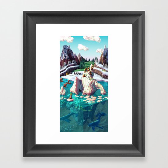 Glacier Framed Art Print