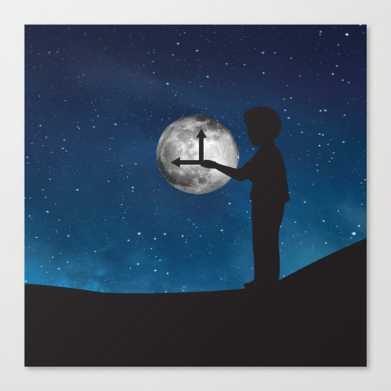 Nine o'Clock Moon Canvas Print