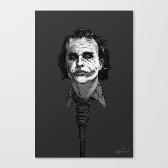Now I'm Always Smiling // The Dark Knight Canvas Print