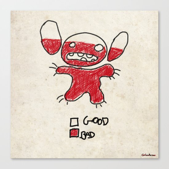 Stitch good&bad meter.... Canvas Print