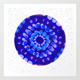 kaleidoscope, BLUES Art Print