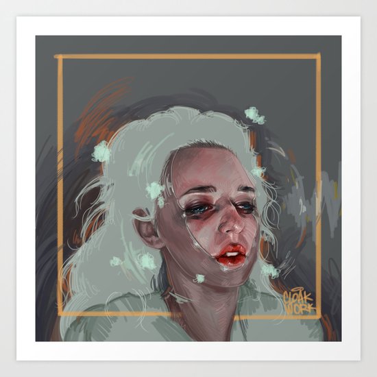 SUFFOCATE Art Print