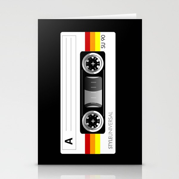 Retro audio cassette tape Stationery Cards
