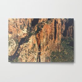 Route to Angel's Landing Metal Print | Digital, Nature, Landsacape, Color, Zion, Photo, Utah 