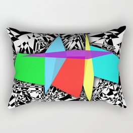 Color Sculpture Rectangular Pillow