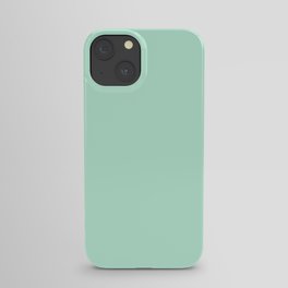 Mint Green Pastel Solid Color Block Spring Summer iPhone Case