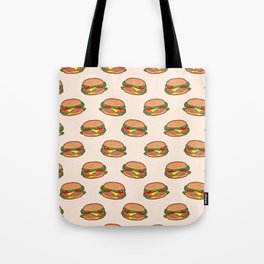 Burger pattern Tote Bag