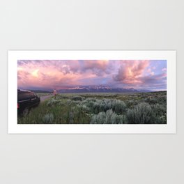 Teton Range Sunrise Art Print