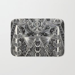 Quaternion seep Bath Mat | Painting, Psychedelic, Abstract 