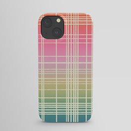 Rainbow Core Plaid iPhone Case