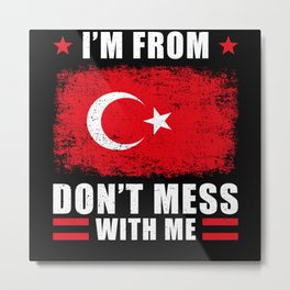 Turkey Saying Metal Print