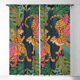 Jungle Cats - Roaring Tigers Blackout Curtain