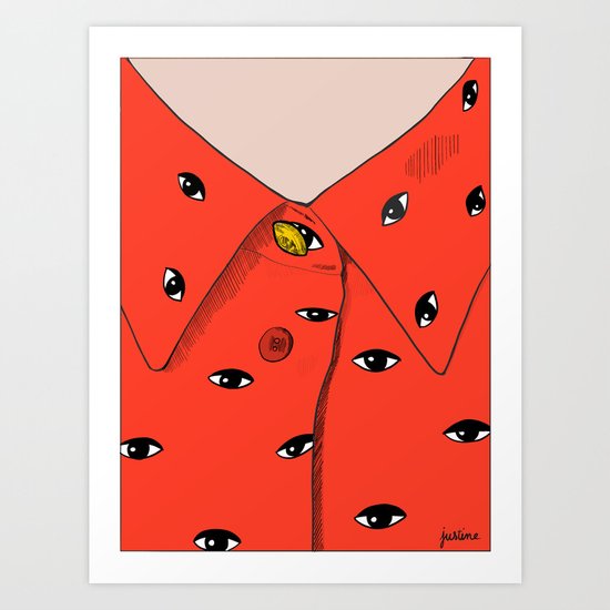 Eye pattern Art Print