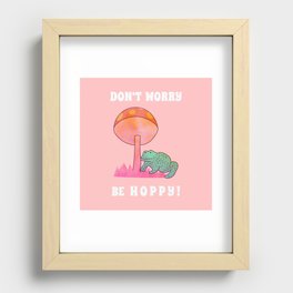 Don't Worry... be Hoppy! Recessed Framed Print