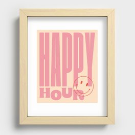 Happy Hour Pink Recessed Framed Print
