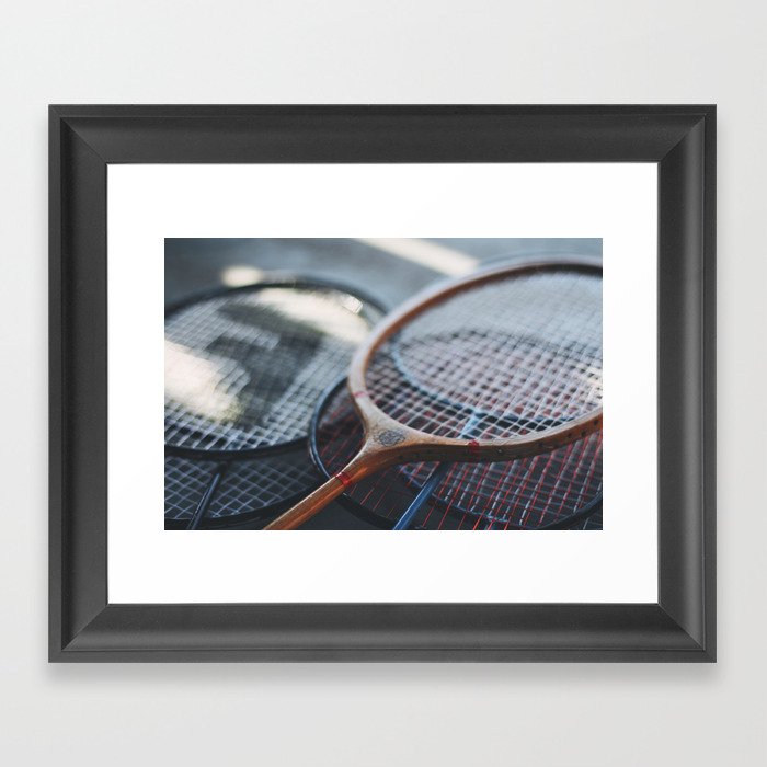 Tennis Rackets Framed Art Print