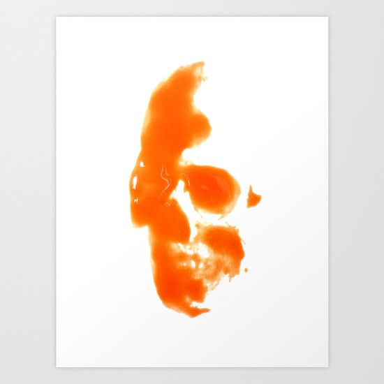 297. Hot Sauce Skull Art Print