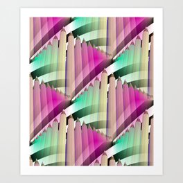 pencil pattern -2- Art Print