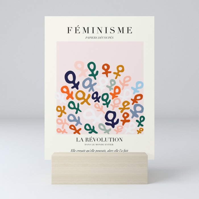 L'ART DU FÉMINISME — Feminist Art — Matisse Exhibition Poster Mini Art Print