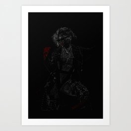 Leather and latex  Art Print