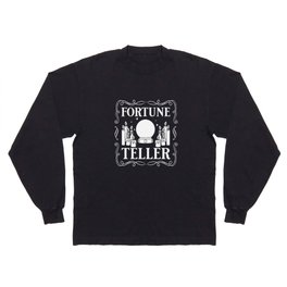 Fortune Telling Paper Cards Crystal Ball Long Sleeve T-shirt