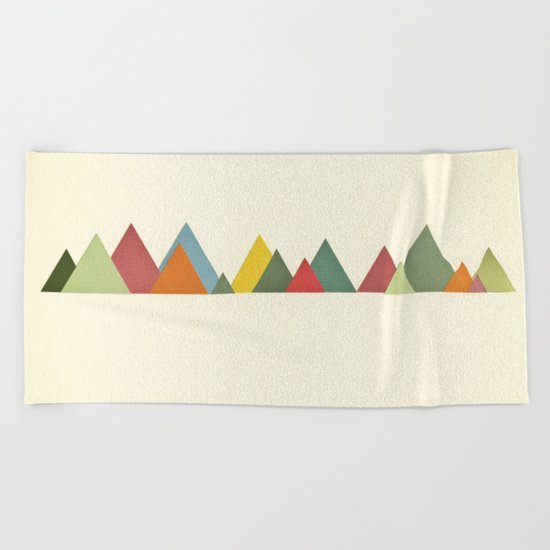 Mountain range Beach Towel