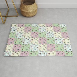 Pajama'd Baby Goats - Small Patchwork Rug