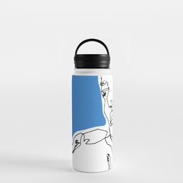 line drawing-Faces Water Bottle
