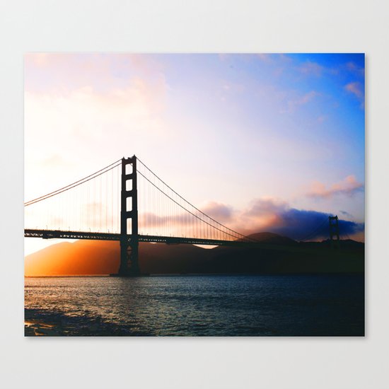 Golden Gate Bridge Sunrise, San Francisco Bay Canvas Print