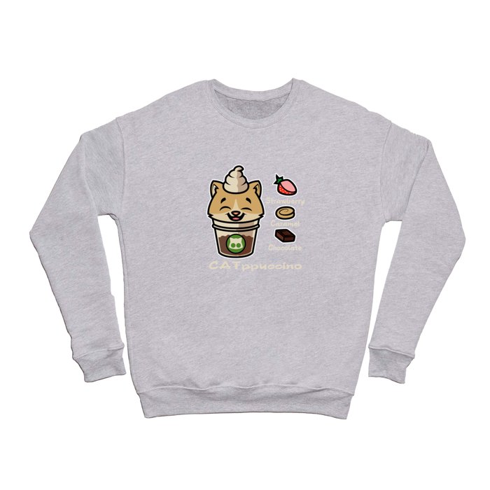 Cat ppucino Crewneck Sweatshirt
