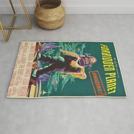 Vintage Forbidden Planet featuring Robby the Robot Theatrical film advertisement poster  Rug | Damselindistress, Bar, Curated, Planet, Graphicdesign, Movies, Space, Vintage, Aliens, Sciencefiction 