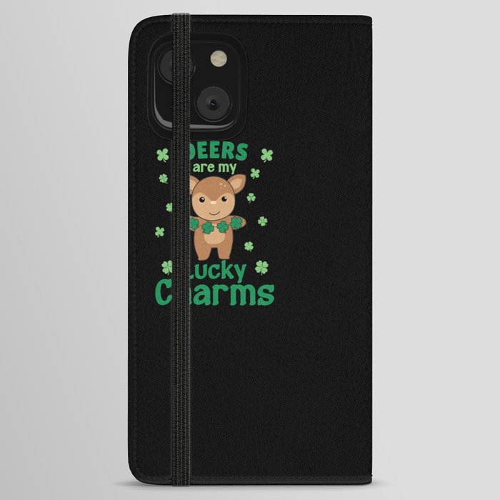 Deers Are My Lucky Charms St Patrick's Day iPhone Wallet Case