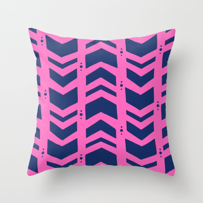 Hot pink and hotsell navy throw pillows