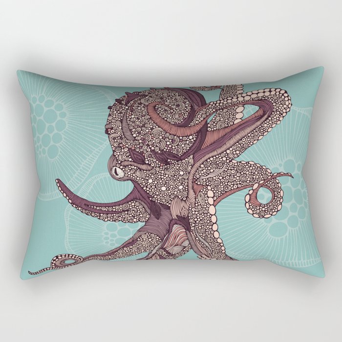Octopus Bloom Rectangular Pillow