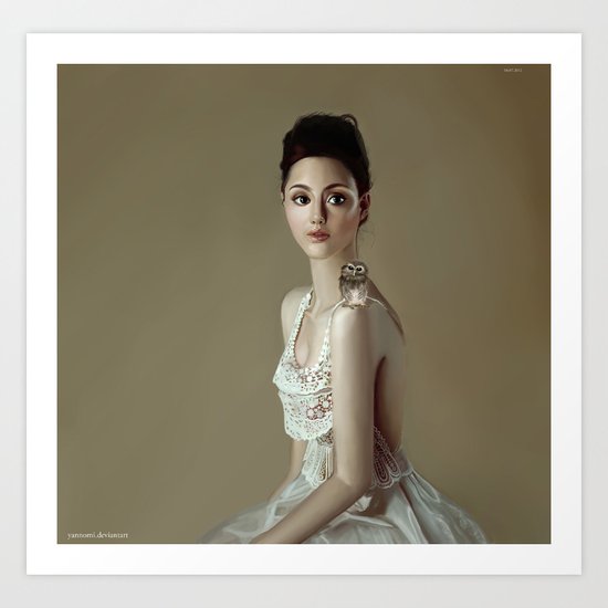 Black Dahlia Art Print