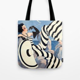 French Art Deco Woman Tote Bag