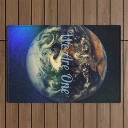 We Are One Inspirational Quote About Unity Outdoor Rug