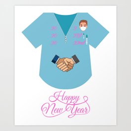 Vaccination campaign Art Print