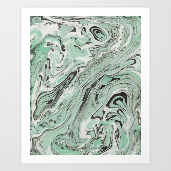 Suminagashi 08 Art Print