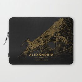 Alexandria, Egypt - Gold Laptop Sleeve