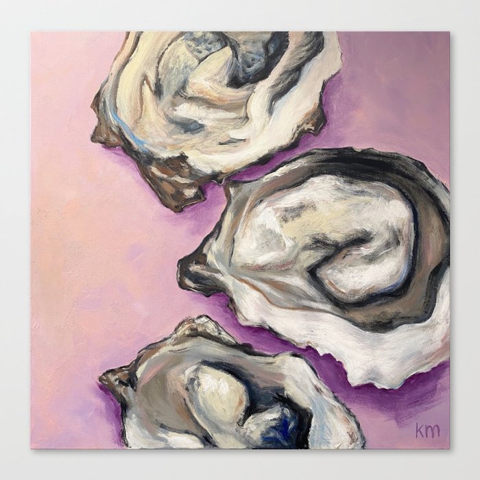Oysters Canvas Print