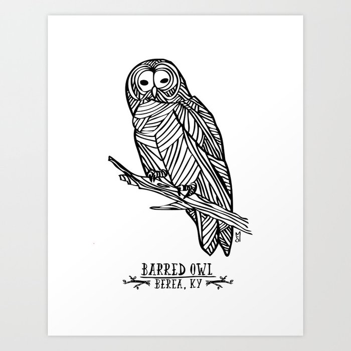 Barred Owl - Berea, KY Art Print