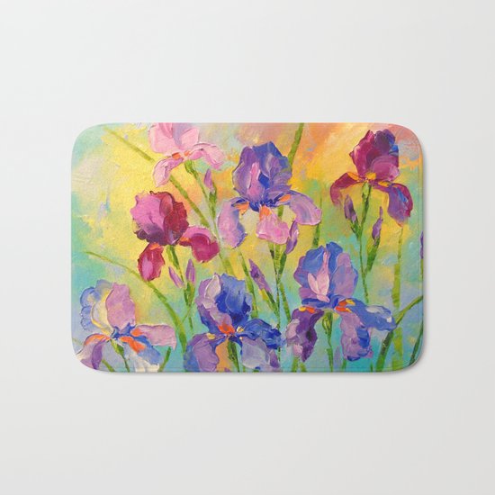 Irises Bath Mat